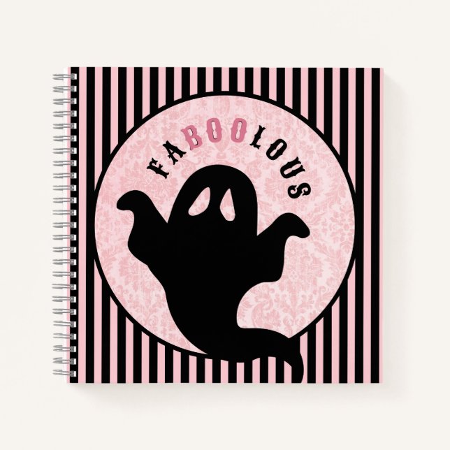 Cuaderno Rosa y negro | Fabólico Fantasma (Anverso)