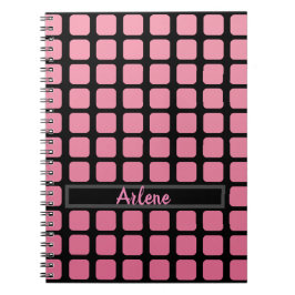 Cuaderno Rosa Y Negro Giro