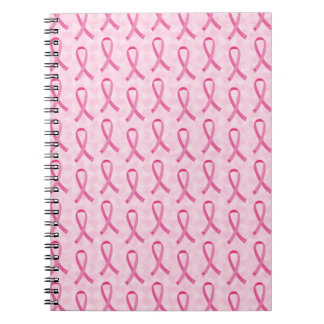 Cuaderno rosado de la conciencia del cáncer de