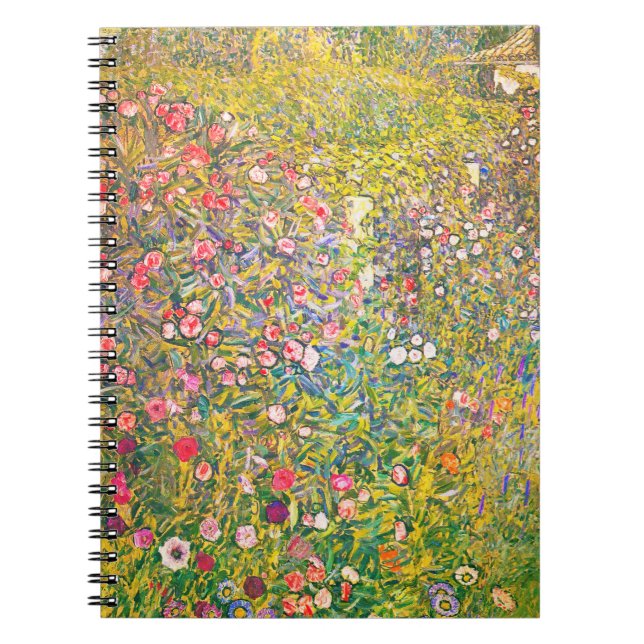 Cuaderno rosado de las flores de Gustavo Klimt (Frente)