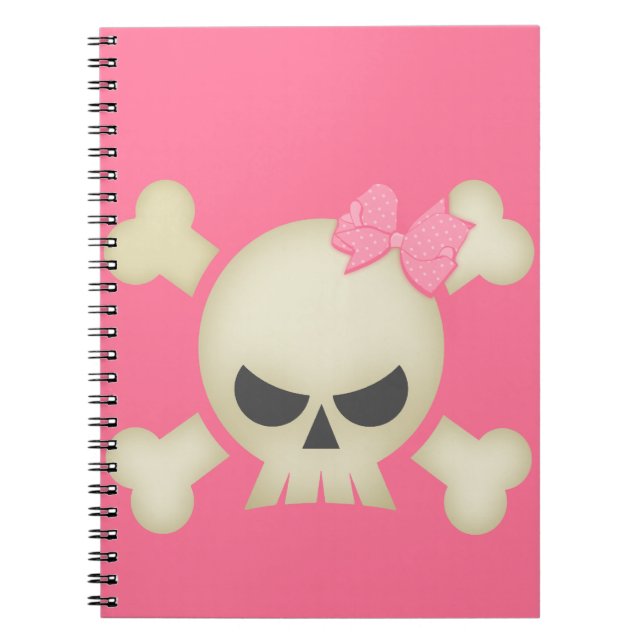 Cuaderno rosado del arco del cráneo N (Frente)
