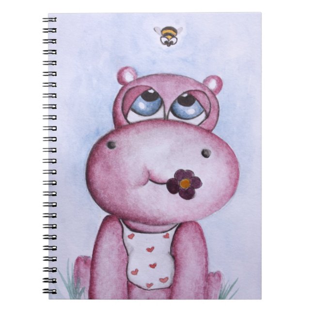 Cuaderno rosado del hipopótamo (Frente)