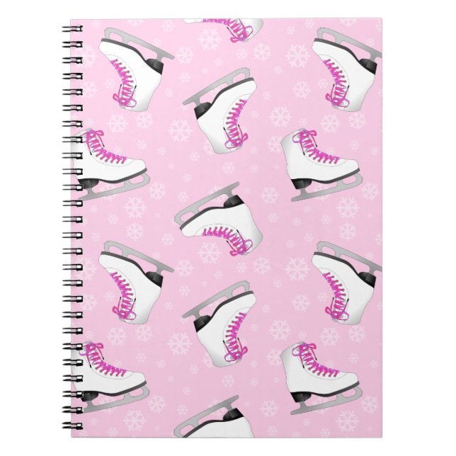Cuaderno Rosado modelo del patinaje artístico (Frente)
