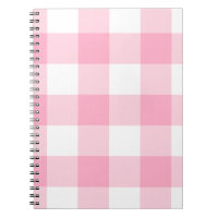 Cuaderno rosado y blanco del control del búfalo