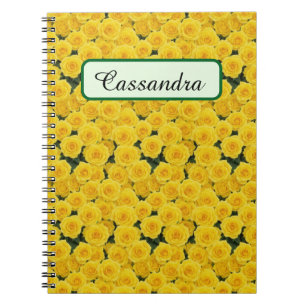 Cuaderno Rosas amarillas brillantes