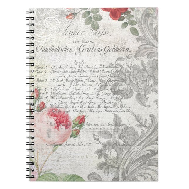 Cuaderno Rosas antiguos, Desplazamientos grabados y guión (Frente)