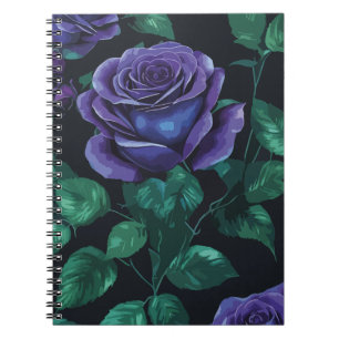 Cuaderno Rosas azules