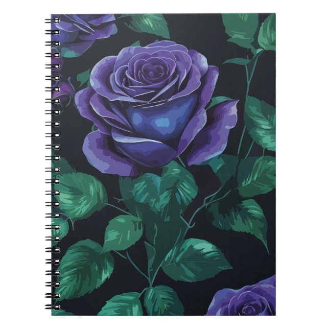 Cuaderno Rosas azules (Frente)