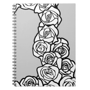 Cuaderno Rosas blancas Girly Vintage