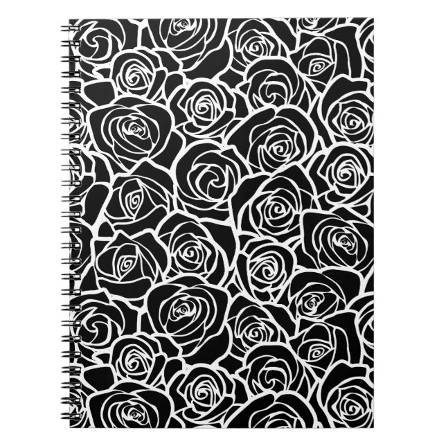 Cuaderno Rosas blancas y negras de la cosecha (Frente)