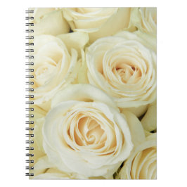 Cuaderno Rosas blancos por Therosegarden