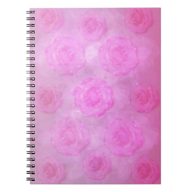Cuaderno Rosas de acuarela PINK (Frente)