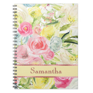 Cuaderno Rosas de color rosa de Bonito Chic Shabby