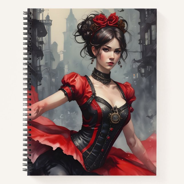 Cuaderno Rosas de Fuego y Vapor (Anverso)