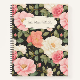 Cuaderno Rosas de la revista Midnight Blossom en Rubor