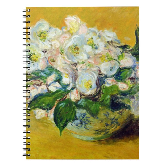 Cuaderno Rosas de Navidad (por Claude Monet) (Frente)