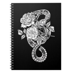 Cuaderno Rosas de serpientes ocultas Brujería en Gótico W