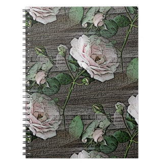 Cuaderno Rosas del tiempo en la madera