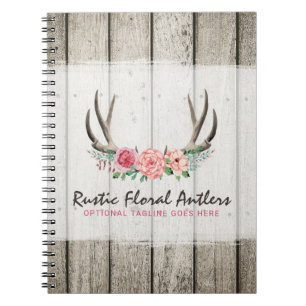 Cuaderno Rosas elegantes lamentables y madera de las astas