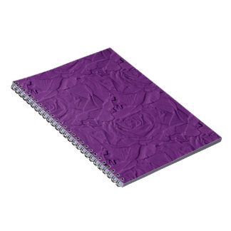 Cuaderno Rosas Grabado en relieve Lavender Purple NOTEBOOK