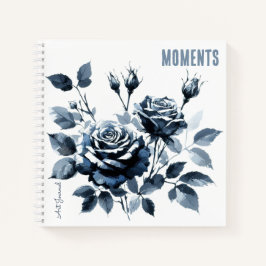 Cuaderno Rosas "Momentos" de Journal en Blue Var01
