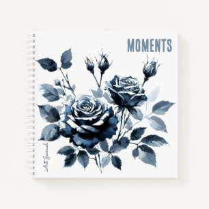 Cuaderno Rosas "Momentos" de Journal en Blue Var01