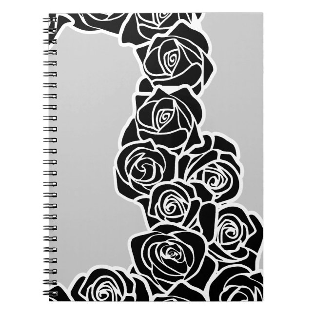 Cuaderno Rosas negros de Girly Vintage (Frente)