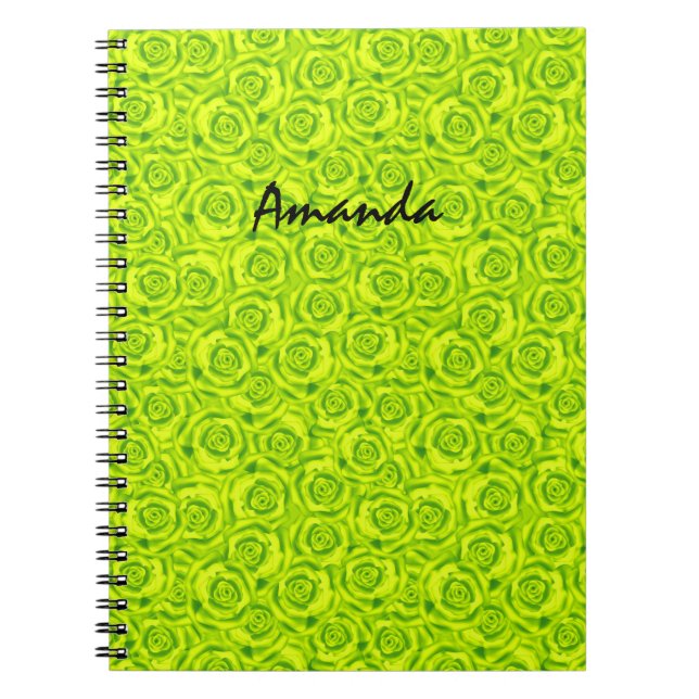 Cuaderno Rosas, neón (Frente)