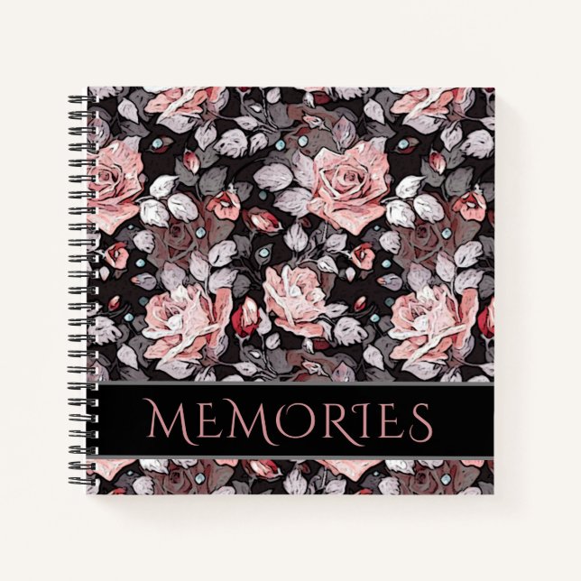 Cuaderno Rosas pintados (Anverso)