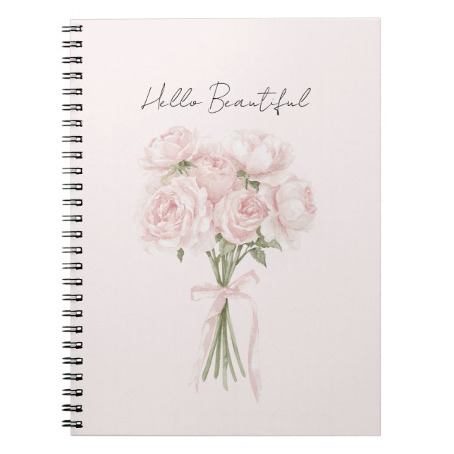 Cuaderno Rosas Preciosas Rosadas con Rubor   (Frente)