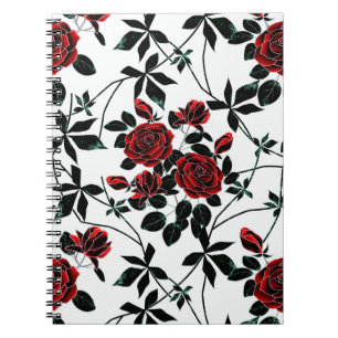 Cuaderno Rosas rojas.