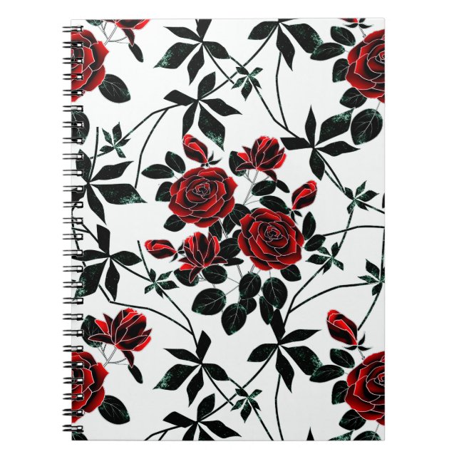 Cuaderno Rosas rojas. (Frente)