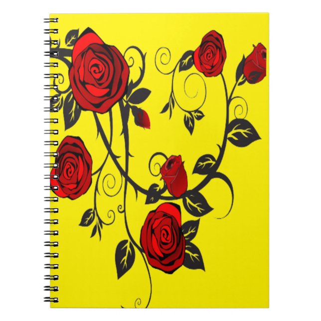 Cuaderno Rosas rojas (Frente)