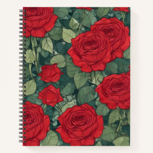 Cuaderno Rosas Rojas
