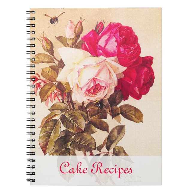 Cuaderno Rosas rojas rojas y rosas rojas románticas victori (Frente)