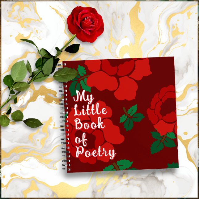 Cuaderno Rosas Rojas Título Personalizado Encuadernado en E (Subido por el creador)
