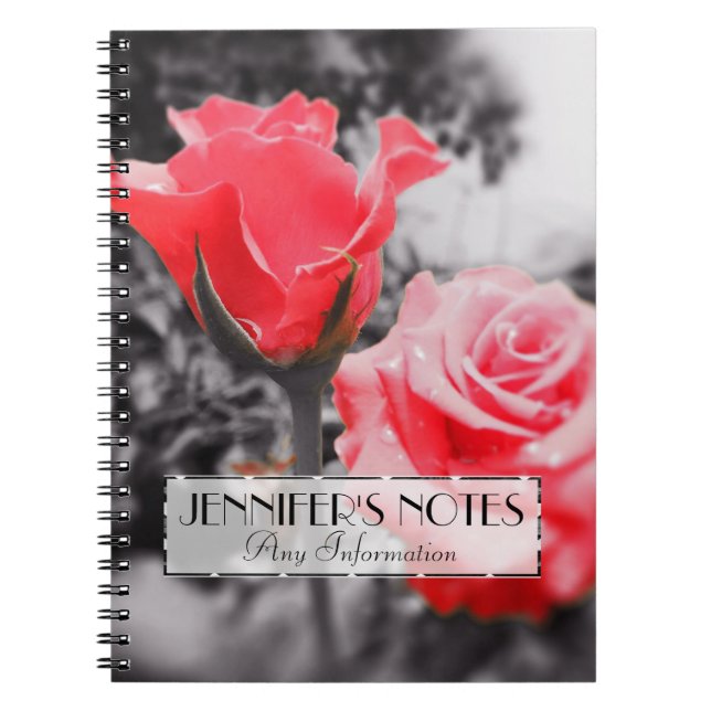 Cuaderno Rosas románticos (Frente)