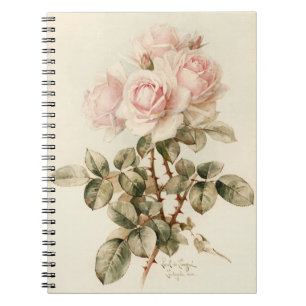 Cuaderno Rosas románticos del Victorian del vintage