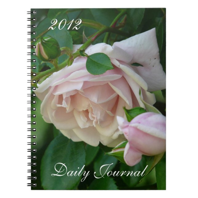 Cuaderno Rosas rosa-Diario de año (Frente)