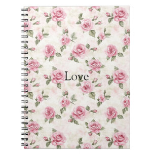 Cuaderno Rosas rosadas bonitas