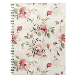 Cuaderno Rosas rosadas Floral