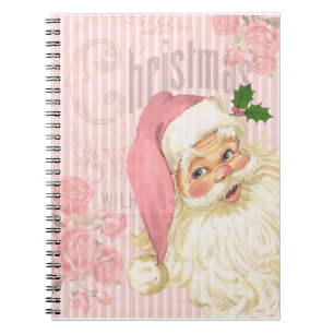 Cuaderno Rosas rosados de Papá Noel del Victorian del