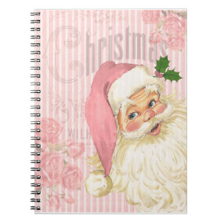 Cuaderno Rosas rosados de Papá Noel del Victorian del
