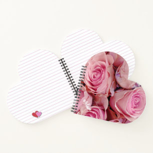 Cuaderno Rosas rosas rosa personalizadas románticas florale