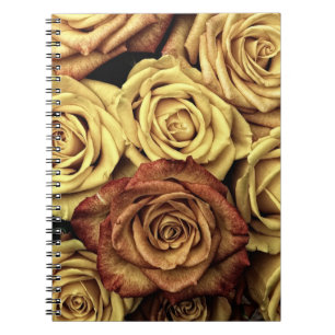 Cuaderno Rosas Sepia Desvaídas