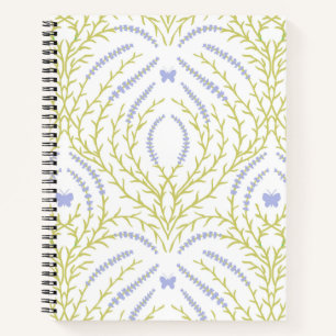 Cuaderno Rosas silvestres y mariposas /rosa/verde pálido/am