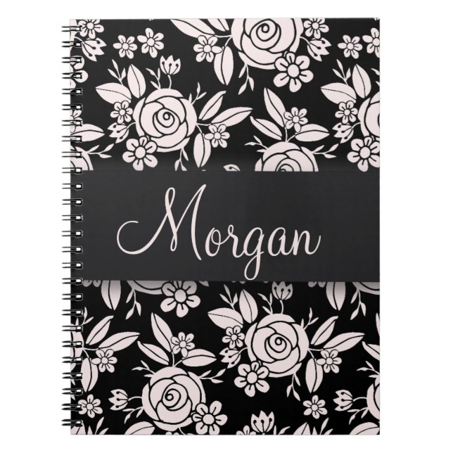 Cuaderno Rosas suaves de color rosa (Frente)