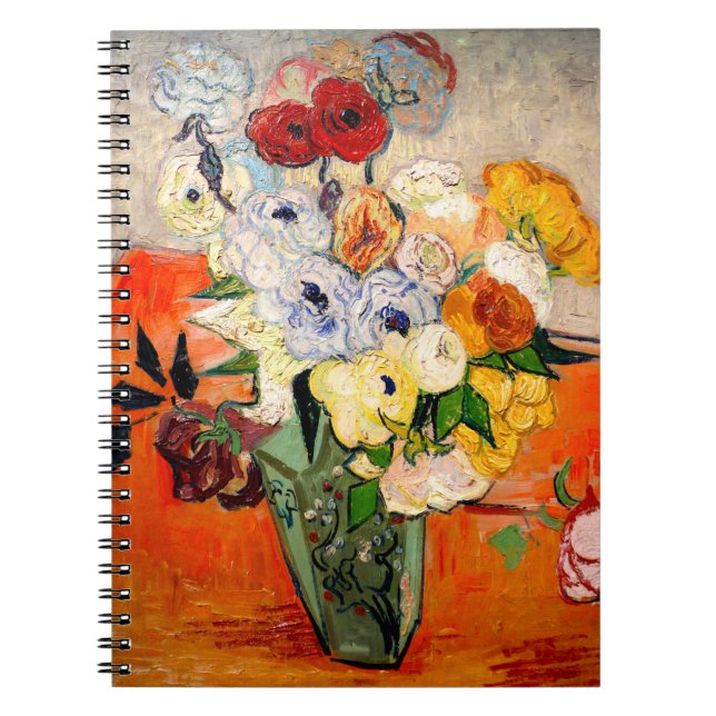 Cuaderno Rosas Van Gogh y Anemones (Frente)