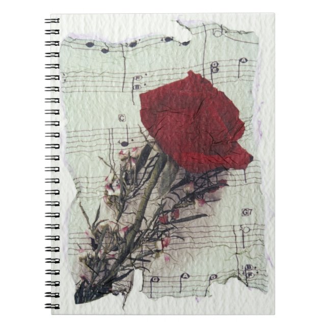 Cuaderno <Rose and Music> por Kim Koza 2 (Frente)