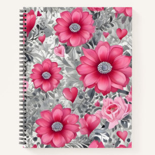 Cuaderno Rose Intense Sur Argent